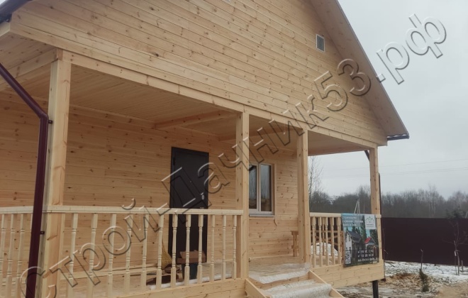 4 Каркасно-щитовой дом Д-6, 12х7.5м, 90  М², Московская область, Лотошинский район, деревня Макарово. (7)